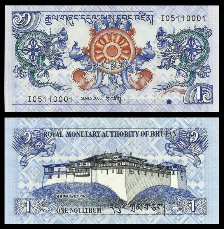 Bhutan 1 Ngultrum UNC Banknote