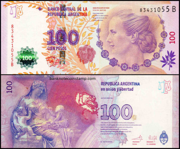 Argentina 100 Pesos UNC Banknote