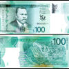Jamaica 100 Dollars  Polymer UNC Banknote