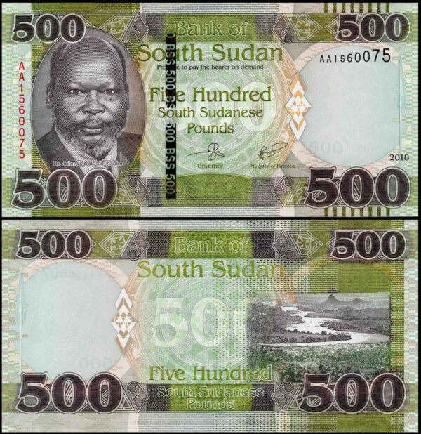 South Sudan 500 Pounds UNC Banknote