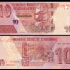 Zimbabwe 10 Dollars 2020 Very Fine Banknote
